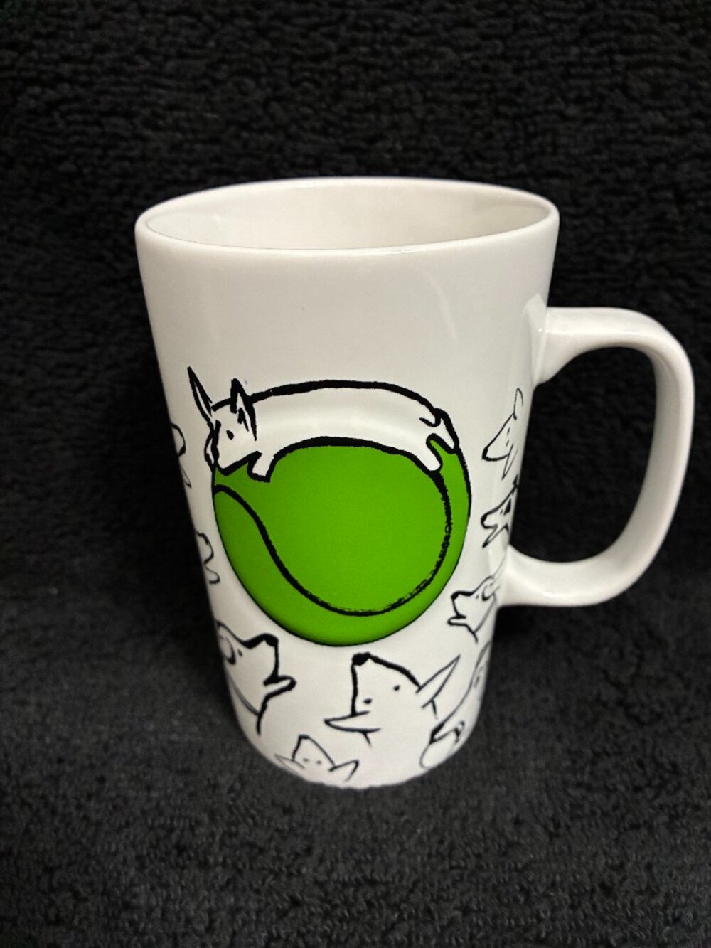 Starbucks 2015 Doodle Dogs Tennis Ball Sketch Mug
